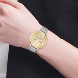 Hugo Boss Symphony Gold Dial Silver Mesh Bracelet Watch for Women - 1502600 Authentic Buy Shop Now