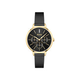 Hugo Boss Symphony Black Dial Black Mesh Bracelet Watch for Women - 1502601 Authentic Buy Shop Now