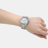 Hugo Boss Novia Chronograph Silver Dial Silver Steel Strap Watch for Women - 1502616 Authentic Buy Shop Now