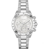 Hugo Boss Novia Chronograph Silver Dial Silver Steel Strap Watch for Women - 1502616 Authentic Buy Shop Now