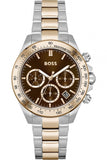 Hugo Boss Novia Brown Dial Two Tone Steel Strap Watch for Women - 1502617 Authentic Buy Shop Now