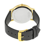 Movado Sapphire Gold Dial Black Leather Strap Watch For Men - 606883 Authentic Buy Shop Now