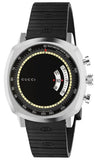 Gucci Grip Chronograph Black Dial Black Rubber Strap Watch For Men - YA157301 Authentic Buy Shop Now