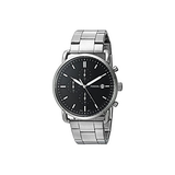 Fossil The Commuter Black Dial Silver Steel Strap Watch for Men - FS5399 Authentic Buy Shop Now