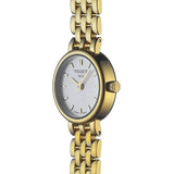 Tissot T Lady Lovely Silver Dial Gold Steel Strap Watch For Women - T058.009.33.031.00 Authentic Buy Shop Now