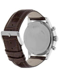 Hugo Boss Aeroliner Chronograph Quartz Grey Dial Brown Leather Strap Watch For Men - HB1512570 Authentic Buy Shop Now