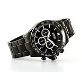 Hugo Boss Ikon Chronograph Black Dial Black Steel Strap Watch for Men - 1512961 Authentic Buy Shop Now