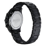 Hugo Boss Ikon Chronograph Black Dial Black Steel Strap Watch for Men - 1512961 Authentic Buy Shop Now