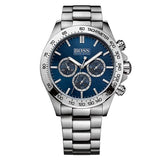 Hugo Boss Ikon Blue Dial Silver Steel Strap Watch for Men - 1512963 Authentic Buy Shop Now
