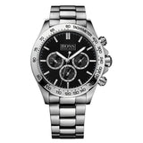 Hugo Boss Ikon Black Dial Silver Steel Strap Watch for Men - 1512965 Authentic Buy Shop Now
