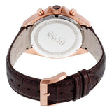 Hugo Boss Driver Sport Chronograph Brown Dial Brown Leather Strap Watch for Men - 1513093 Authentic Buy Shop Now