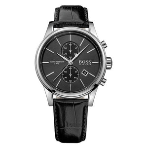 Hugo Boss Jet Black Dial Black Leather Strap Watch for Men - 1513279 Authentic Buy Shop Now