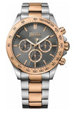 Hugo Boss Ikon Grey Dial Two Tone Steel Strap Watch for Men - 1513339 Authentic Buy Shop Now