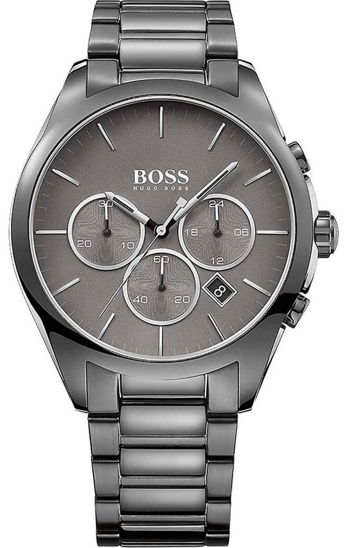 Hugo Boss Classic Grey Dial Grey Steel Strap Watch for Men - 1513364 Authentic Buy Shop Now
