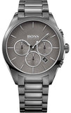 Hugo Boss Classic Grey Dial Grey Steel Strap Watch for Men - 1513364 Authentic Buy Shop Now
