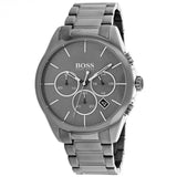 Hugo Boss Classic Grey Dial Grey Steel Strap Watch for Men - 1513364 Authentic Buy Shop Now