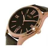 Hugo Boss Ambassador Grey Dial Brown Leather Strap Watch for Men - 1513387 Authentic Buy Shop Now