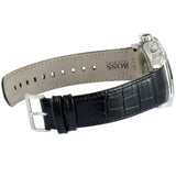 Hugo Boss Rafale Chronograph Blue Dial Black Leather Strap Watch For Men - 1513391 Authentic Buy Shop Now