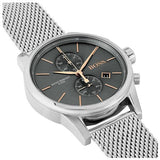 Hugo Boss Jet Chronograph Grey Dial Silver Mesh Bracelet Watch for Men - 1513440 Authentic Buy Shop Now