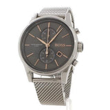 Hugo Boss Jet Chronograph Grey Dial Silver Mesh Bracelet Watch for Men - 1513440 Authentic Buy Shop Now