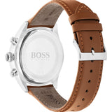 Hugo Boss Grand Prix White Dial Brown Leather Strap Watch for Men - 1513475 Authentic Buy Shop Now