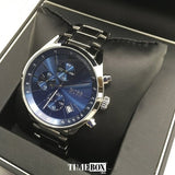 Hugo Boss Grand Prix Blue Dial Silver Steel Strap Watch for Men - 1513478 Authentic Buy Shop Now