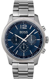 Hugo Boss Professional Chronograph Blue Dial Silver Steel Strap Watch for Men - 1513527 Authentic Buy Shop Now