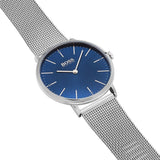 Hugo Boss Horizon Quartz Blue Dial Silver Mesh Bracelet Watch For Men - 1513541 Authentic Buy Shop Now