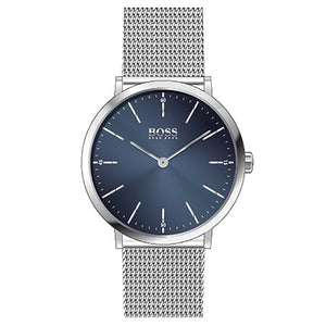 Hugo Boss Horizon Quartz Blue Dial Silver Mesh Bracelet Watch For Men - 1513541 Authentic Buy Shop Now
