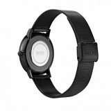 Hugo Boss Horizon Quartz Black Dial Black Mesh Bracelet Watch For Men - 1513542 Authentic Buy Shop Now