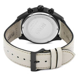 Hugo Boss Grand Prix Chronograph Black Dial Grey Leather Strap Watch for Men - 1513562 Authentic Buy Shop Now
