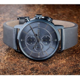 Hugo Boss Architectural Grey Dial Grey Leather Strap Watch for Men - 1513570 Authentic Buy Shop Now