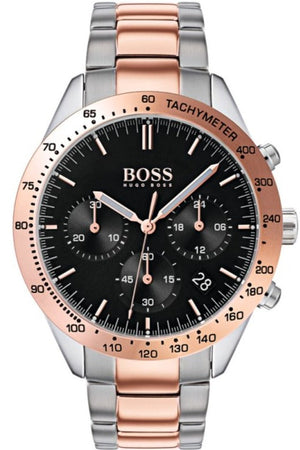 Hugo Boss Talent Black Dial Two Tone Steel Strap Watch for Men - 1513584 Authentic Buy Shop Now