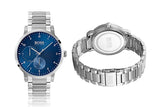 Hugo Boss Oxygen Chronograph Blue Dial Silver Steel Strap Watch for Men - 1513597 Authentic Buy Shop Now