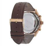Hugo Boss Grand Prix Brown Dial Brown Leather Strap Watch for Men - 1513605 Authentic Buy Shop Now