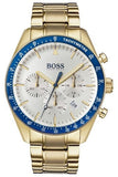 Hugo Boss Trophy White Dial Gold Steel Strap Watch for Men - 1513631 Authentic Buy Shop Now