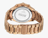 Hugo Boss Trophy Grey Dial Rose Gold Steel Strap Watch for Men - 1513632 Authentic Buy Shop Now