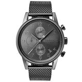 Hugo Boss Navigator Grey Dial Grey Mesh Bracelet Watch for Men - 1513674 Authentic Buy Shop Now