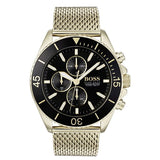 Hugo Boss Ocean Edition Black Dial Gold Mesh Bracelet Watch for Men - 1513703 Authentic Buy Shop Now