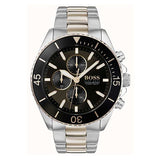 Hugo Boss Ocean Edition Black Dial Two Tone Steel Strap Watch for Men - 1513705 Authentic Buy Shop Now