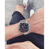 Hugo Boss Ocean Edition Black Dial Two Tone Steel Strap Watch for Men - 1513705 Authentic Buy Shop Now