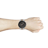 Hugo Boss Here Chronograph Black Dial Two Tone Steel Strap Watch for Men - 1513757 Authentic Buy Shop Now