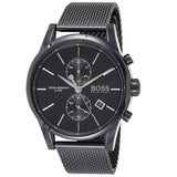 Hugo Boss Associate Black Dial Black Mesh Bracelet Watch for Men - 1513769 Authentic Buy Shop Now