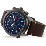Hugo Boss Nomad Blue Dial Brown Leather Strap Watch for Men - 1513773 Authentic Buy Shop Now
