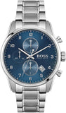 Hugo Boss Skymaster Blue Dial Silver Steel Strap Watch for Men - 1513784 Authentic Buy Shop Now