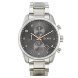 Hugo Boss Skymaster Grey Dial Two Tone Steel Strap Watch for Men - 1513789 Authentic Buy Shop Now