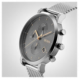 Hugo Boss Integrity Grey Dial Silver Mesh Bracelet Watch for Men - 1513807 Authentic Buy Shop Now