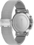 Hugo Boss Skymaster White Dial Silver Mesh Bracelet Watch for Men - 1513933 Authentic Buy Shop Now