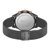 Hugo Boss Associate Black Dial Black Mesh Bracelet Watch for Men - 1513811 Authentic Buy Shop Now