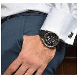 Hugo Boss Champion Black Dial Black Leather Strap Watch for Men - 1513816 Authentic Buy Shop Now